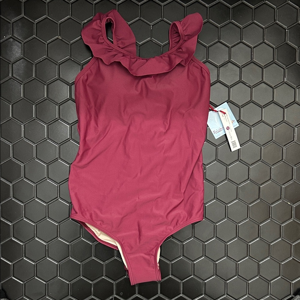 Ruffle V Back Classy One-Piece Swimsuit